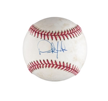 Derek Jeter Very Early Career Single-Signed Baseball 